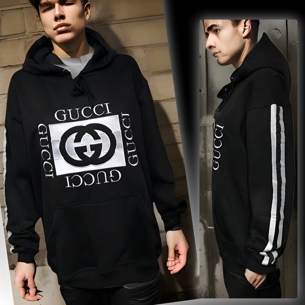 *GVCC!* (BLACK) LUXURY EMBROIDERED PULLOVER HOODIES