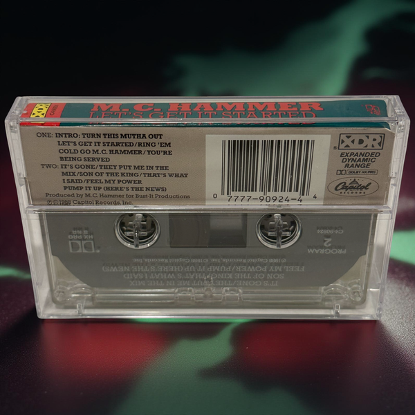 •M.C. HAMMER - LET’S GET IT STARTED• ~1988 OG PRESSING~ (CASSETTE TAPE)