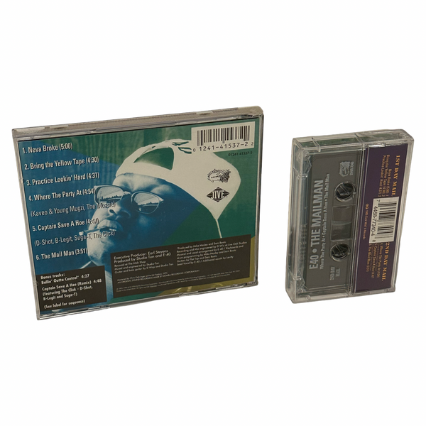•E-40 - THE MAIL MAN EP• ~1995 OG REPRESSINGS~ (CD & CASSETTE TAPE)