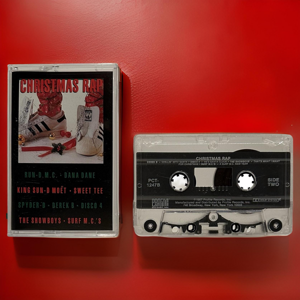 •CHRISTMAS RAP ~ VARIOUS ARTISTS• ~1987 OG PRESSING~ (CASSETTE TAPE)