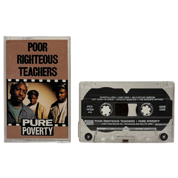 •POOR RIGHTEOUS TEACHERS - PURE POVERT• ~1991 OG PRESSING~ (CASSETTE TAPE)