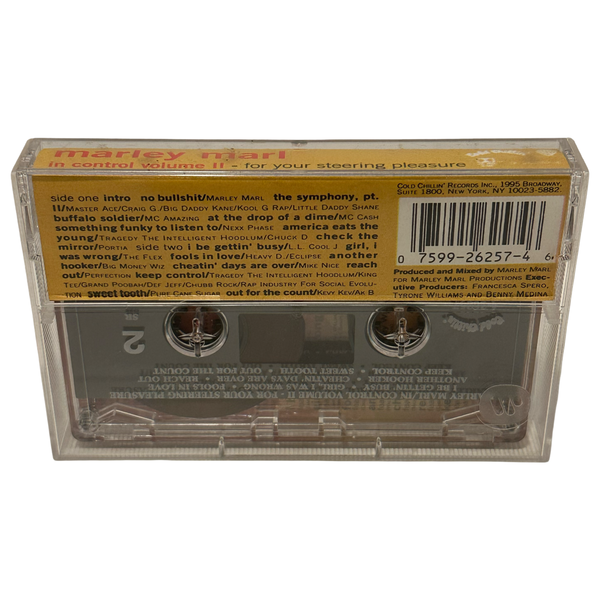 •MARLEY MARL - IN CONTROL VOL II - FOR YOUR STEERING PLEASURE• ~1991 OG PRESSING~ (CASSETTE TAPE)