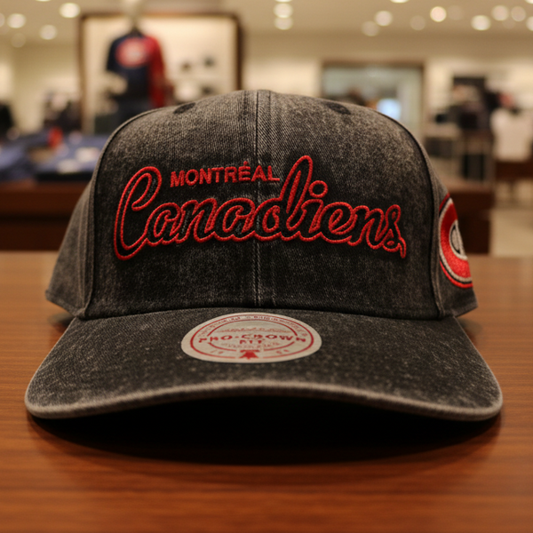 *Montreal Canadiens* ~Pro Crown Fit SnapBack Hats by Mitchell & Ness~