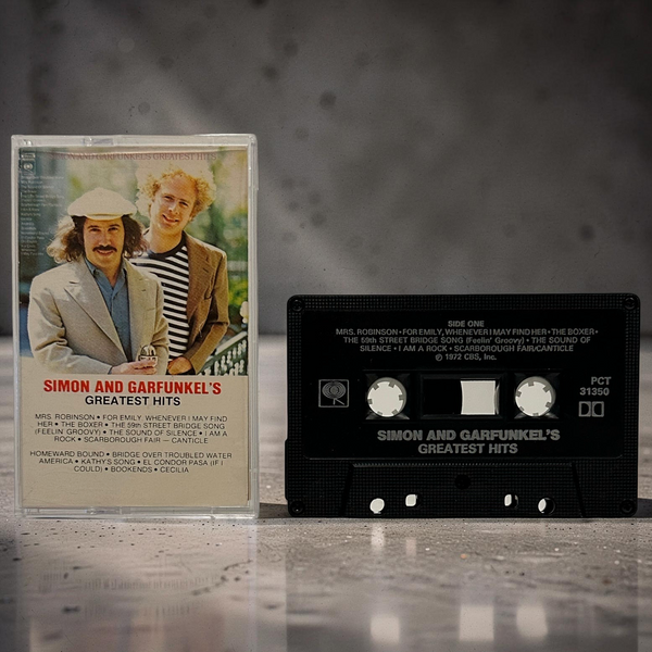 •SIMON AND GARFUNKLE’S ~ GREATEST HITS• ~1972 OG CANADIAN REPRESSING~ (CASSETTE TAPE) (BLACK SHELL)
