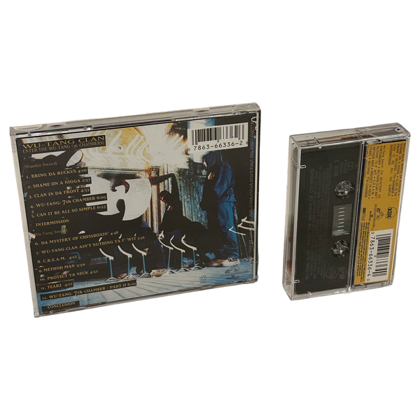 •WU-TANG CLAN - ENTER THE WU-TANG (36 CHAMBERS)• ~1993 OG CANADIAN PRESSINGS~ (CD & CASSETTE TAPE) (BLACK SHELL)