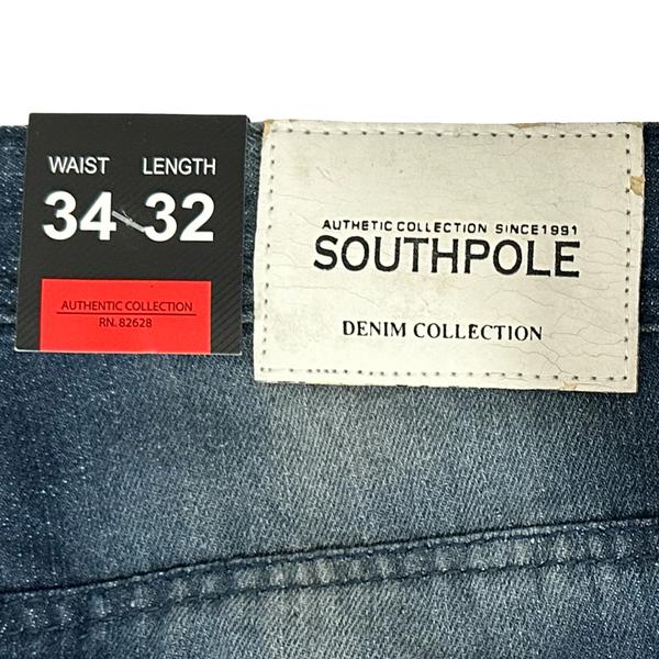 *SOUTHPOLE* ~Ripped Denim Jeans~ (34” Waist 32” Leg)