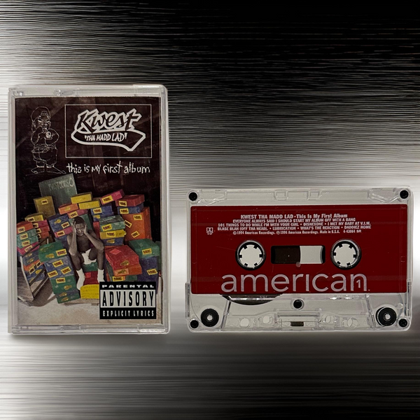 •KWEST THE MADD LAD ~ THIS IS MY FIRST ALBUM• ~1996 OG PRESSING~ (CASSETTE TAPE)