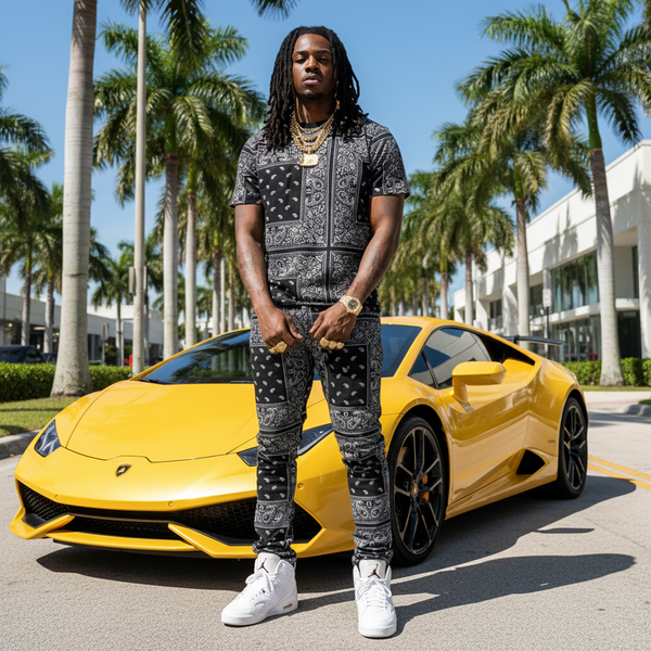 *Black Bandana T-Shirt* ~lightweight summer wear~