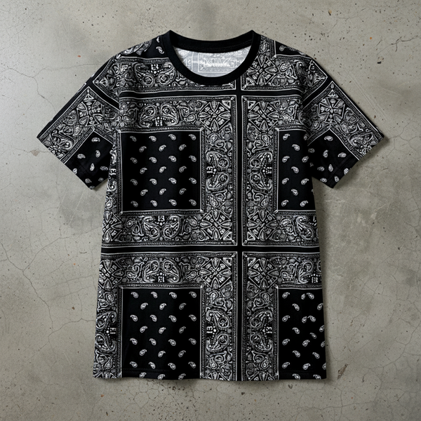 *Black Bandana T-Shirt* ~lightweight summer wear~