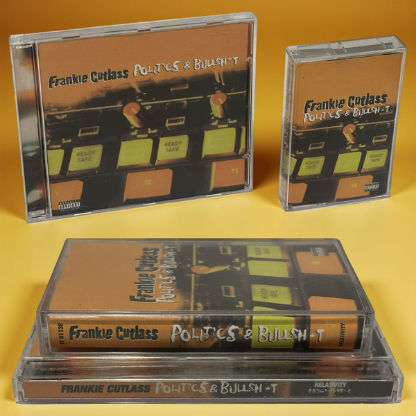•FRANKIE CUTLASS - POLITICS & BULLSHIT• ~1997 OG PRESSINGS~ (CD & CASSETTE TAPE)