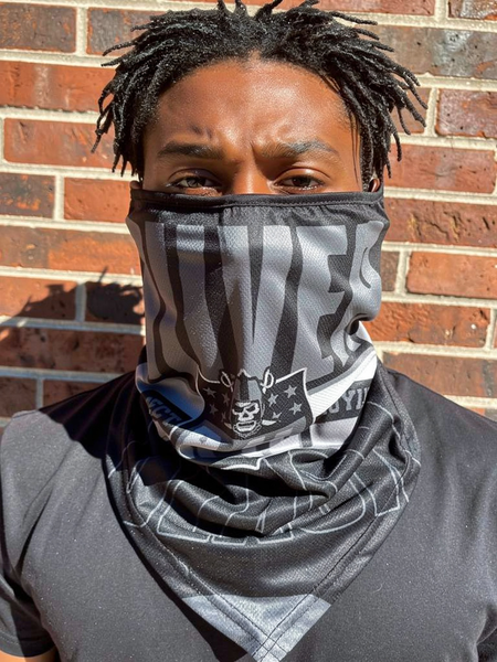 *All Season Face Coverings* ~SILVER AND BLACK~