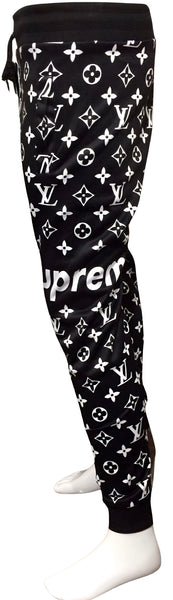 ^L0U!$^ (BLACK-WHITE) ~ALL OVER PRINT~ JOGGER SWEATPANTS