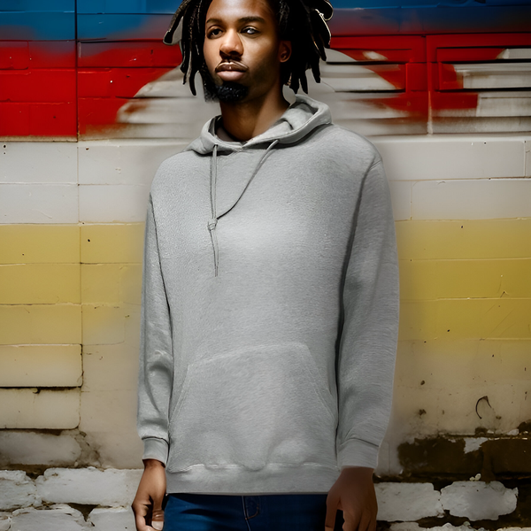 ^COTTON BEST^ (GREY) PULLOVER HOODIES ~HIGH GRADE COTTON BLENDS~