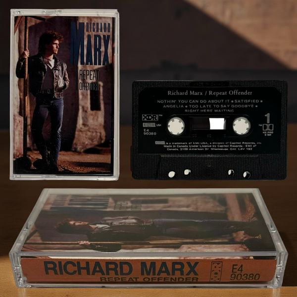 •RICHARD MARX - REPEAT OFFENDER• ~1989 OG CANADIAN PRESSING~ (CASSETTE TAPE)