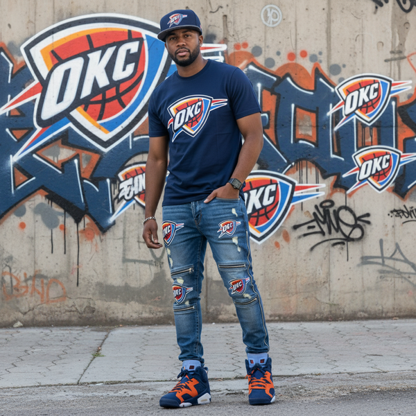 *Oklahoma City Thunder* fitted hat by Mitchell & Ness (7”)