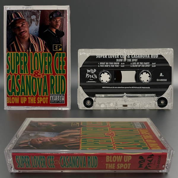 •SUPER LOVER CEE & CASANOVA RUD ~ BLOW UP THE SPOT EP• ~1993 OG PRESSING~ (CASSETTE TAPE)