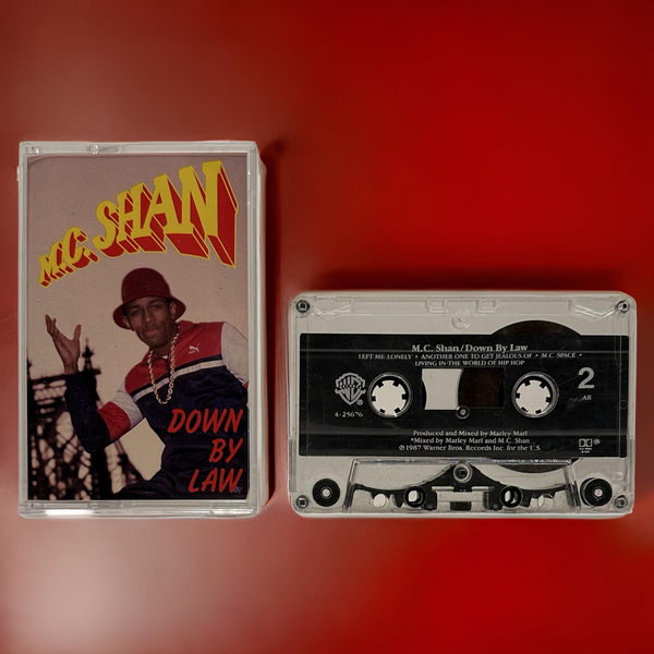 •M.C. SHAN ~ DOWN BY LAW• ~1987  OG PRESSING~ (CASSETTE TAPE)