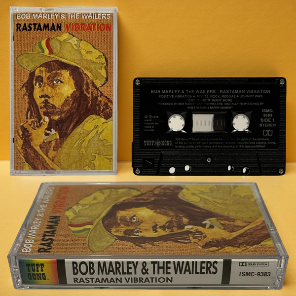 •BOB MARLEY & THE WAILERS - RASTAMAN VIBRATIONS• ~1976 REPRESS~ (CASSETTE TAPE)