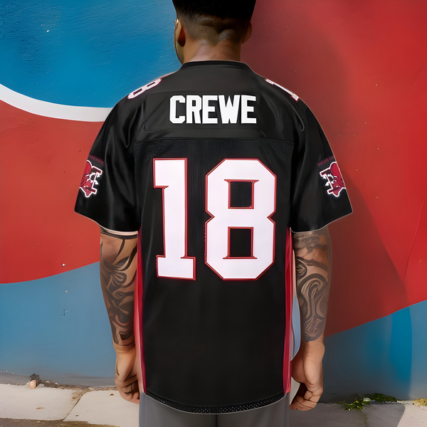 ^MEAN MACHINE 18 CREWE^ Football Jerseys (Stitched Logos & Numbers)