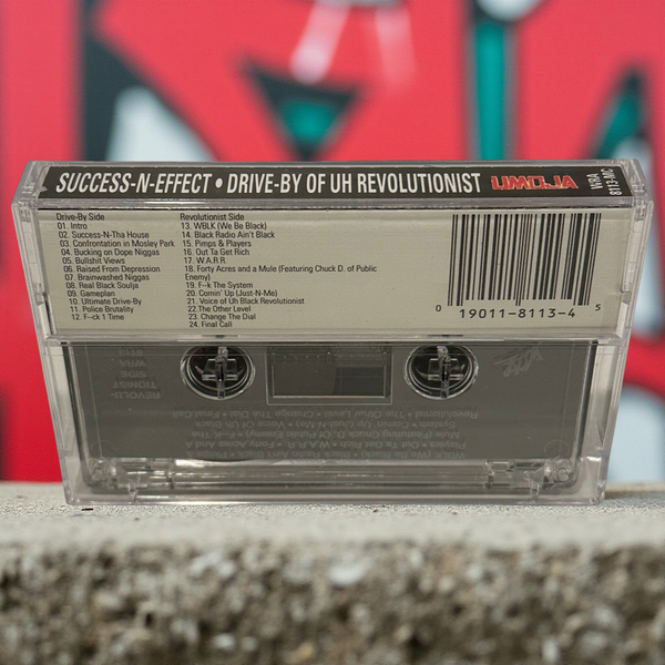•SUCCESS-N-EFFECT - DIVE-BY OF UH REVOLUTIONIST• ~1992 OG PRESSING~ (CASSETTE TAPE)