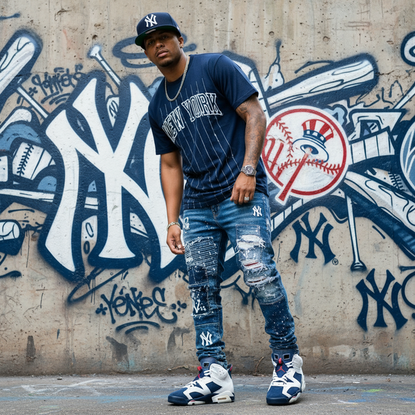 *New York Yankees* (Dark Navy) snapback hats by Mitchell & Ness