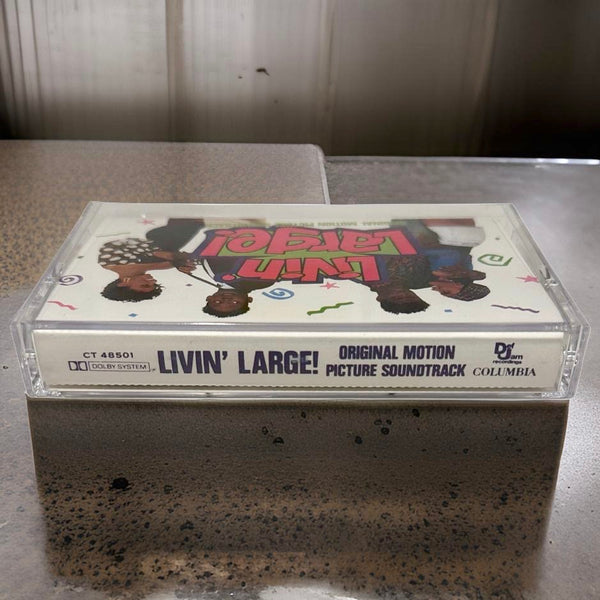 •LIVIN’ LARGE! ~ SOUNDTRACK• (1991 OG PRESSING) (CASSETTE TAPE)