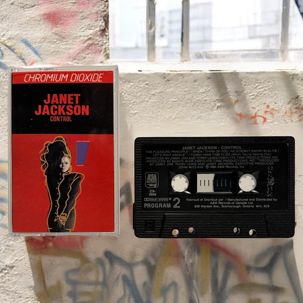 •JANET JACKSON - CONTROL• ~1986 OG PRESSING~ (CASSETTE TAPE) (CANADIAN BLACK SHELL)