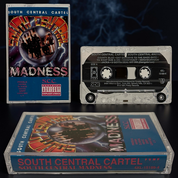 •SOUTH CENTRAL CARTEL - SOUTH CENTRAL MADNESS• ~1991 OG PRESSING~ (CASSETTE TAPE)