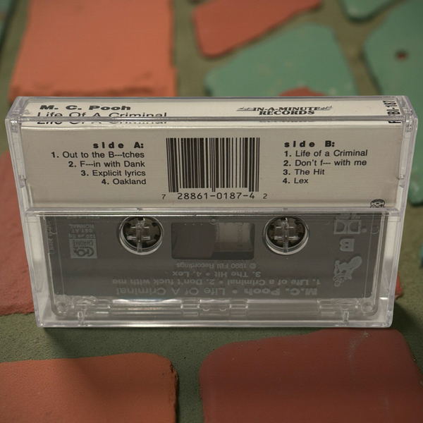•M.C. POOH - LIFE OF A CRIMINAL• ~1990 OG PRESSING~ (CASSETTE TAPE) (2)