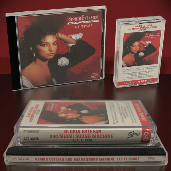 •GLORIA ESTEFAN AND MIAMI SOUND MACHINE ~ LET IT LOOSE• ~1987 OG CANADIAN PRESSINGS~ (CD & CASSETTE TAPE)