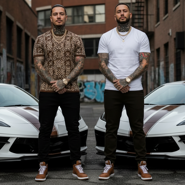 *REFLEX* ~STRAIGHT FIT~ DENIM JEANS (CHOCOLATE BROWN) (WAIST 40")