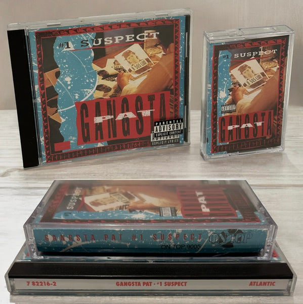 •GANGSTA PAT - #1 SUSPECT• ~1991 OG PRESSINGS~ (CD & CASSETTE TAPE)