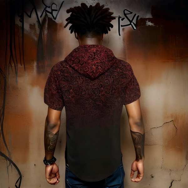 ^M-SOCIETY^ ~BORN TO BE WILD~ FANCY SHORT SLEEVE HOODED T-SHIRTS