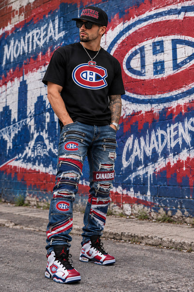 *MONTREAL CANADIENS* Pro Pinch Fit Snapback Hats by Mitchell & Ness