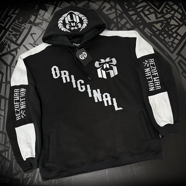 *REZOFWAR NATION* *ORIGINAL* Luxury cut & sew embroidery embellished pullover hoodies
