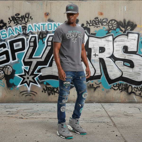 *San Antonio* soft shell buckleback hat by Mitchell & Ness
