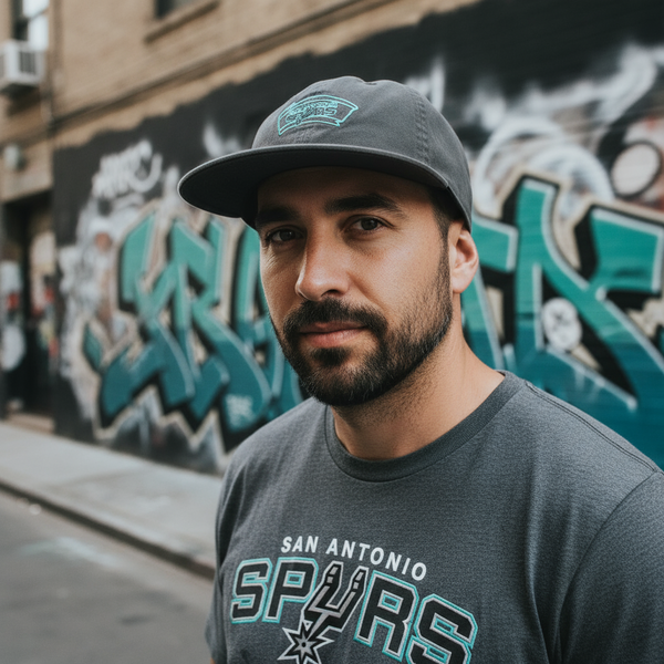 *San Antonio* soft shell buckleback hat by Mitchell & Ness