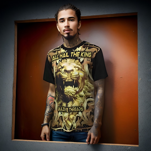 ^BULLZEYE THREADS^ ~ALL HAIL THE KING~ SHORT SLEEVE T-SHIRT