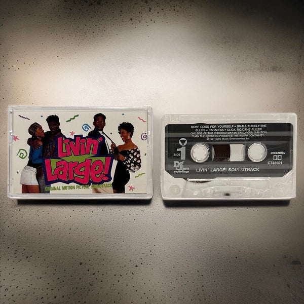 •LIVIN’ LARGE! ~ SOUNDTRACK• (1991 OG PRESSING) (CASSETTE TAPE)