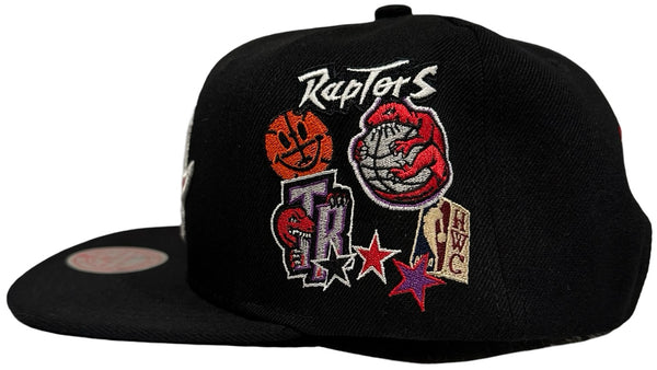 *Toronto Raptors* (Black) snapback hats by Mitchell & Ness