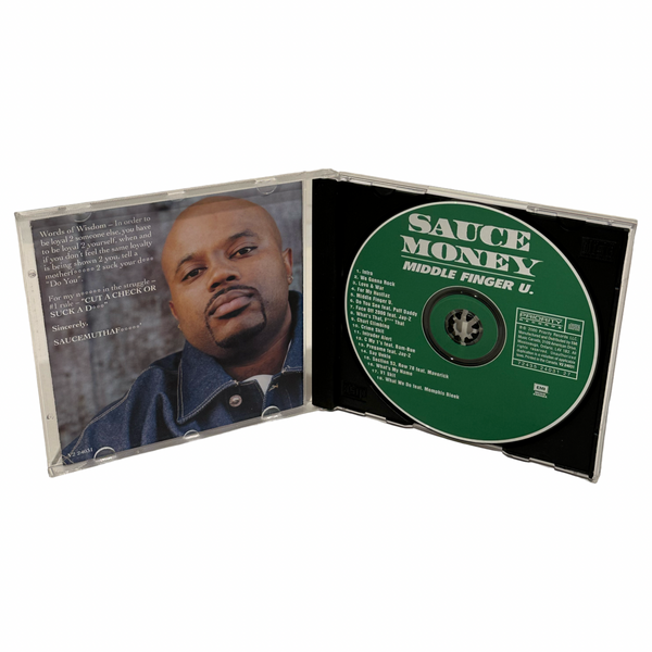 •SAUCE MONEY - MIDDLE FINGER U• ~2000 OG PRESSINGS~ (CD & CASSETTE TAPE)