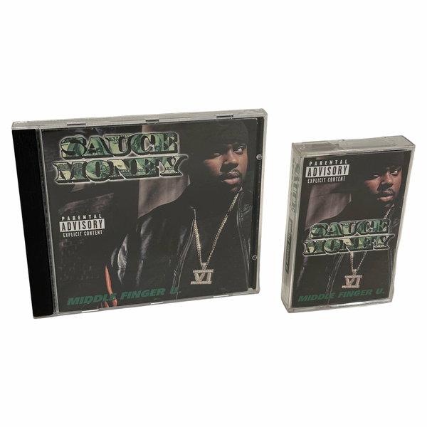 •SAUCE MONEY - MIDDLE FINGER U• ~2000 OG PRESSINGS~ (CD & CASSETTE TAPE)