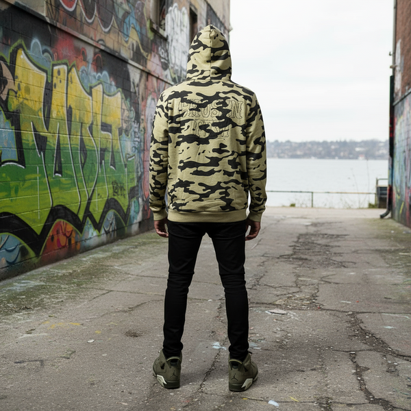 ^HEADRUSH^ (Camo) ~Chosen Few~ Pullover Hoodies (Embroidered Logo)