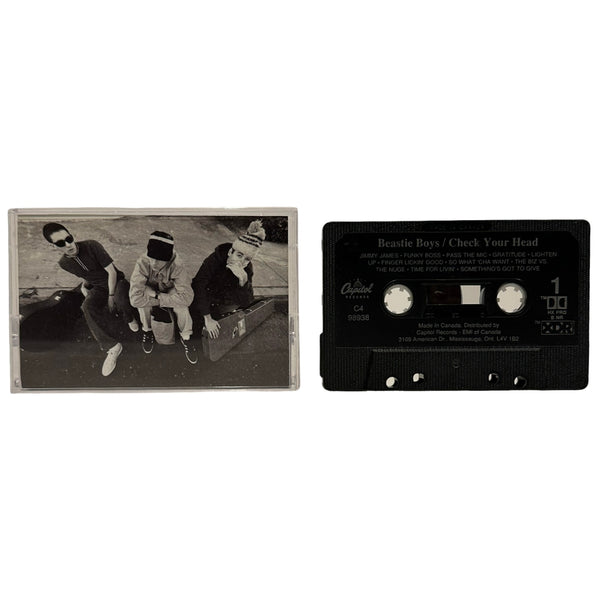 •BEASTIE BOYS - CHECK YOUR HEAD• ~1992 OG CANADIAN PRESSING~ (CASSETTE TAPE) (BLACK SHELL)