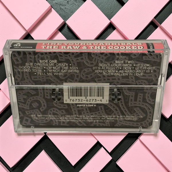 •FINE YOUNG CANNIBALS ~ THE RAW & THE COOKED• ~1988 OG CANADIAN PRESSING~ (CASSETTE TAPE) (BLACK SHELL)