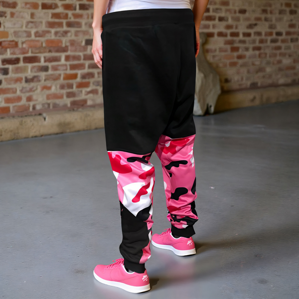^CHIEFIN’ ADI-FEATHER^ (PINK CAMOUFLAGE) JOGGER SWEATPANTS (CUT & SEW)