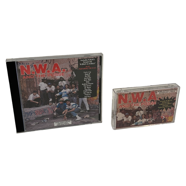 •N.W.A & THE POSSE - COMPILATION• ~1989 OG REPRESINGS~ (CD & CASSETTE TAPE) (ORIGINALLY RELEASED IN 1986)