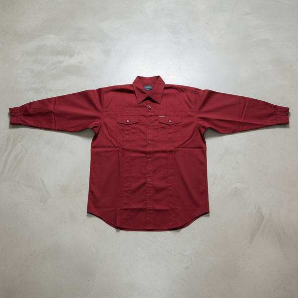 *ECKO UNLIMITED* ~WINE RED~ •LONG SLEEVE DRESS SHIRT•