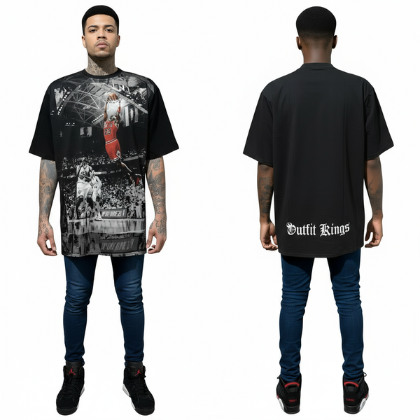 *JORDAN DUNK - “90’s* Luxury big print tees (Cotton Blends) (UP TO 5XL)