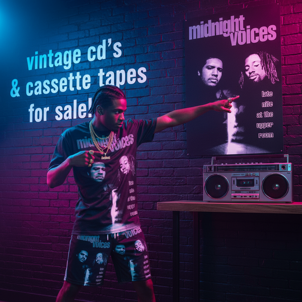 •MIDNIGHT VOICES ~ LATE NIGHT AT THE UPPER ROOM• ~1994 OG PRESSING~ (CASSETTE TAPE)